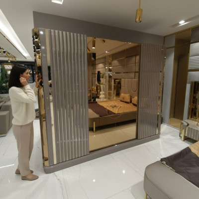 Armario de diseño de lujo, armario de estilo moderno, armarios, muebles de dormitorio nuevos.