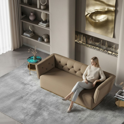 Conjunto de sala de estar Relax Sitz diseño sofá lounge sofás tela sofá de 3 plazas