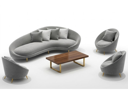 Sofá esquinero + sillón conjunto de asientos relajantes diseño sofá de salón sofás de tela de terciopelo