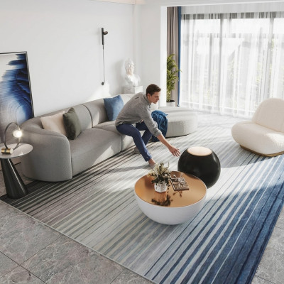Sofá en forma de L Sofá Conjunto de sala de estar Relajarse Asiento Diseño Sofá Salón Sofás Textil Nuevo