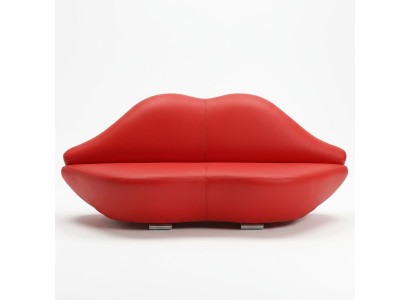 Sofá de labios 2 asientos acolchado moderno, asiento de relax lujo, muebles, sofás, sofá de dos plazas.