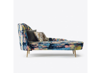 Tumbona Acolchada de Tela Moderna Asiento de Relax de Lujo Muebles para Salón
