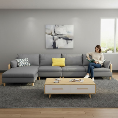 Eck Relax Sitz Luxus Möbel Wohnlandschaft Ecksofa L-form Polster Textil Modern  Asiento de esquina relax lujo muebles paisaje de estar sofá esquinero en forma de L tapizado textil moderno