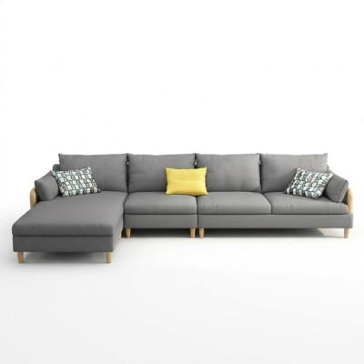 Eck Relax Sitz Luxus Möbel Wohnlandschaft Ecksofa L-form Polster Textil Modern  Asiento de esquina relax lujo muebles paisaje de estar sofá esquinero en forma de L tapizado textil moderno