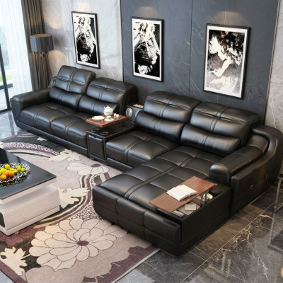 Sofá sofá esquinero en forma de L tapizado moderno asiento de relax lujo muebles paisaje de vida