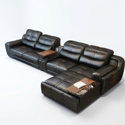 Sofá sofá esquinero en forma de L tapizado moderno asiento de relax lujo muebles paisaje de vida