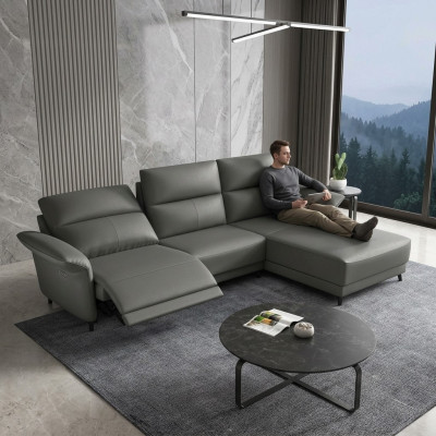 Conjunto de sofá rinconero en forma de L tapizado moderno asiento de relax muebles de lujo sofá esquinero nuevo.