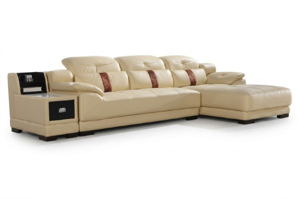Conjunto de esquinero de lujo Sofá en forma de L Sofá tapizado Moderno Relájese Asiento Muebles Sofá de salón