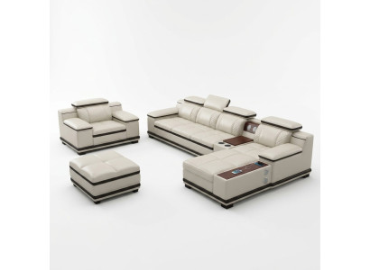 Muebles conjunto de salón de lujo, sofá esquinero, sofá tapizado, sofás, sofá, relax, en forma de L.