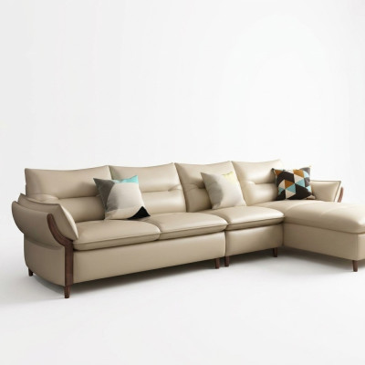 Muebles sofá de lujo en forma de L con esquina de descanso sofá de esquina sofá de esquina moderno de tela relajante.