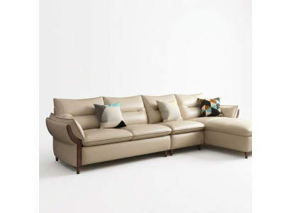 Muebles sofá de lujo en forma de L con esquina de descanso sofá de esquina sofá de esquina moderno de tela relajante.