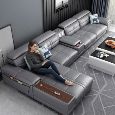 Sofá de esquina en forma de L Sofás tapizados Sofás Relax Asientos Muebles Sofá de salón Sofá de esquina.