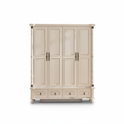 Armario de estilo barroco de madera para muebles clásicos de dormitorio.