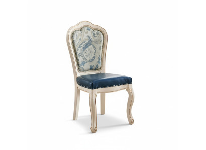 Silla Sillas Diseño Sillón Madera Tapizado Muebles clásicos de comedor Madera auténtica