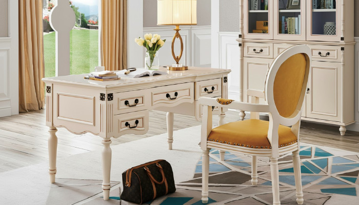 Mesa de escritorio Silla de oficina Muebles de oficina clásicos conjunto de 2 piezas nuevo