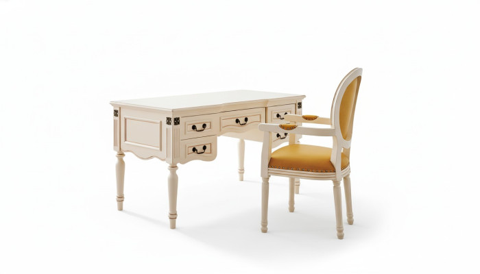 Mesa de escritorio Silla de oficina Muebles de oficina clásicos conjunto de 2 piezas nuevo