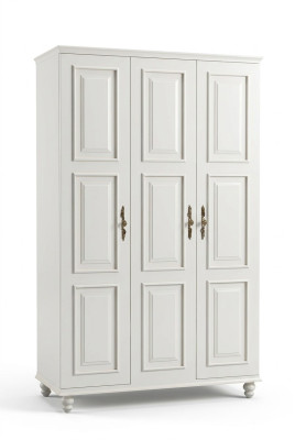 Armario estilo rural Muebles Armario clásico Madera Dormitorio Blanco