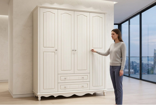Armario armario estilo barroco muebles clásicos de dormitorio armarios de madera