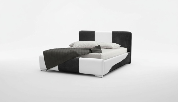 Cama Marco de cama Dormitorio Diseño Doble Hotel Moderno Tela 160x200 Camas Nuevas