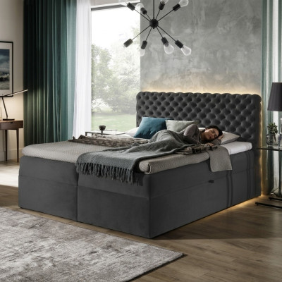Chesterfield cama box spring dormitorio muebles camas king size terciopelo hotel nuevo