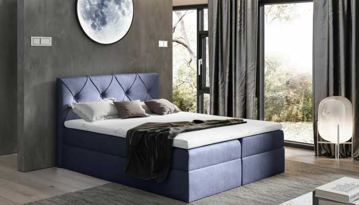 Moderna cama dormitorio camas 200x200 cama tapizada en tela de diseño doble