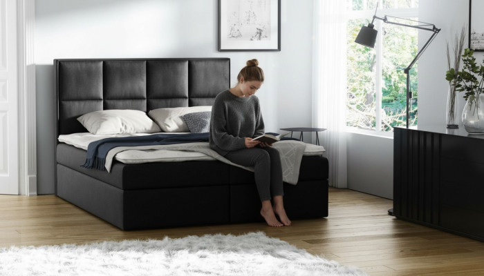 Cama box spring diseño doble hotel moderno cama dormitorio camas cajón nuevo