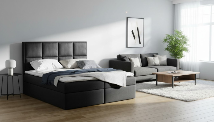 Cama box spring diseño doble hotel moderno cama dormitorio camas cajón nuevo