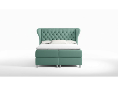 Cama Chesterfield boxspring muebles camas king size terciopelo hotel nuevo dormitorio