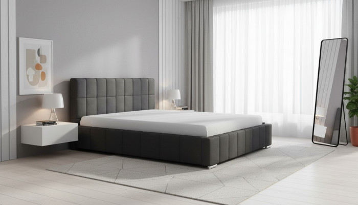 Diseño de marco de cama doble de hotel moderno Cama de dormitorio Camas Cama tapizada Nueva