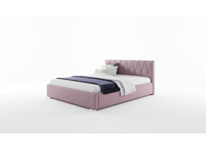 Cama Marco de cama Cama tapizada Camas Doble Hotel 180x200 Dormitorio Rosa Muebles