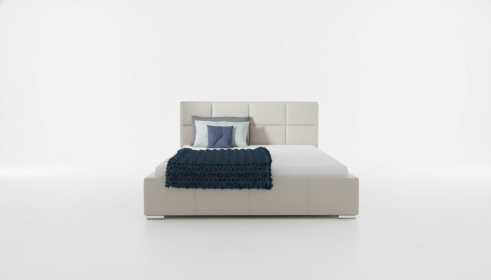 Cama doble. Camas tapizadas Cama de cuero Diseño de muebles de lujo Marco de cama de 200x200
