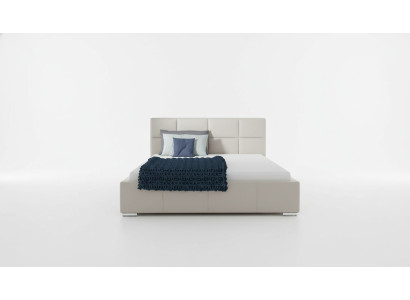 Cama doble. Camas tapizadas Cama de cuero Diseño de muebles de lujo Marco de cama de 200x200