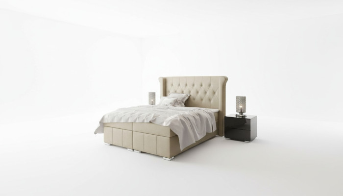 Chesterfield cama + cajón de cama Boxspring camas dormitorio hotel ¡Todos los tamaños!