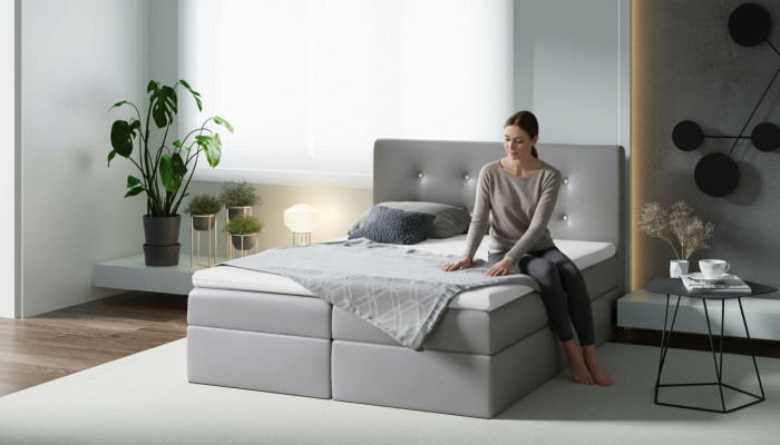 Cama box spring doble muebles de hotel dormitorio mobiliario grande 200x200