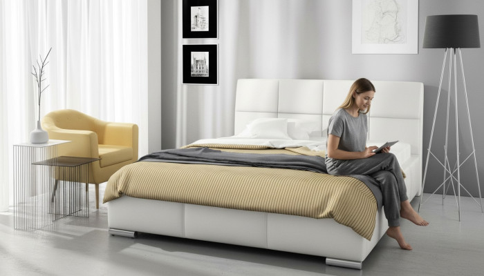 Cama Cama doble Cama conyugal Estructura de cama Armazón de cama Cama tapizada Camas 160x200 Muebles