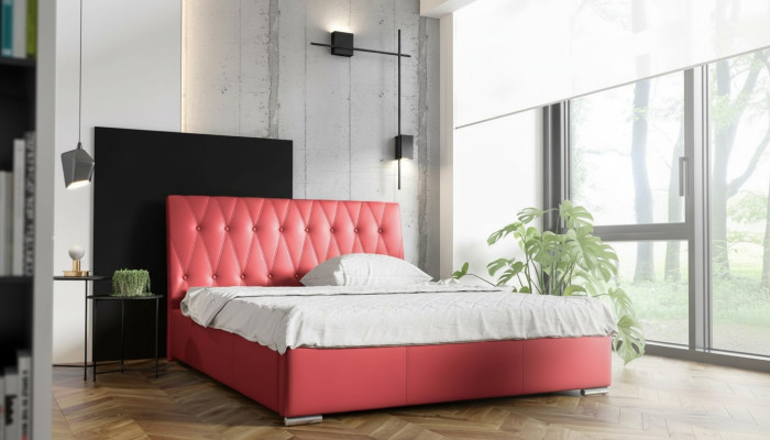 Cama doble Marco de cama Cama conyugal Estructura de cama Cama Cama tapizada Camas Poliéster Nuevo