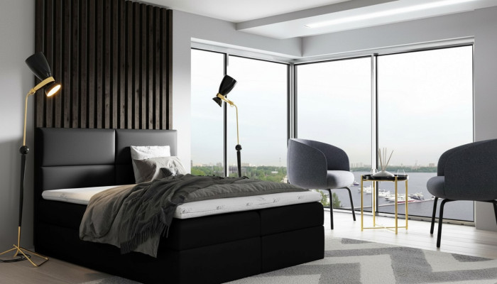 Cama box spring moderna Cama de lujo Muebles de cama Caja de cama Camas Cama tapizada Cama doble