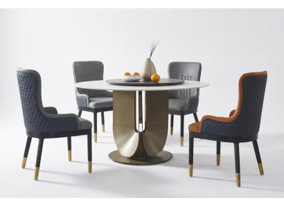 Mesa redonda de columnas Diseño de mesa Redonda Piedra Muebles Comedor Mesas Comedor Modernas