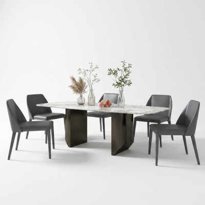Mesa de metal de lujo mesa de comedor mega diseño mesas de metal muebles de comedor mesas de comedor