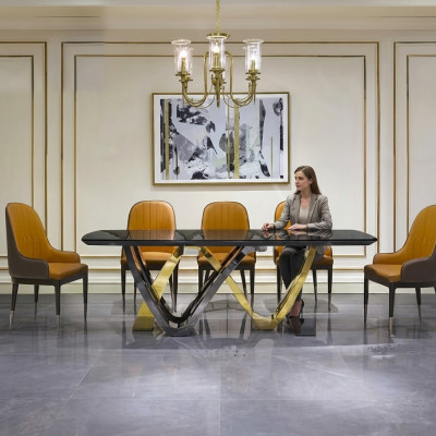 Comedor Columna Mesas Muebles Italianos Restaurante Mesa de Comedor Mesa Lujo Nuevo