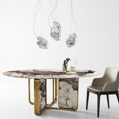 Mesas de comedor de piedra mesas redondas mesa de diseño muebles de comedor modernos nuevos