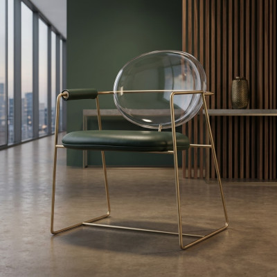 Silla Sillón Sillas Diseño Sillón Tapizado Muebles de comedor clásicos Nuevo