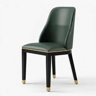 Silla Sillas Diseño Sillón Madera Tapizado Clásico Muebles de comedor de madera maciza