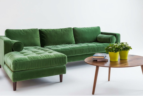 Sofá esquinero en forma de L, sofá de salón esquinero, sofá tapizado, diseño de asientos, sofá de tela nuevo