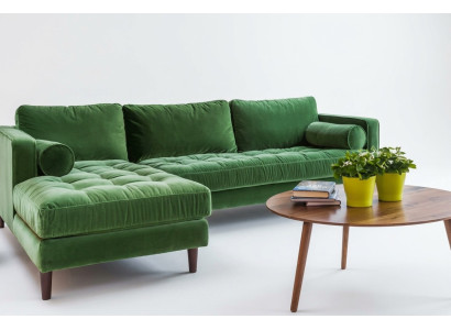 Sofá esquinero en forma de L, sofá de salón esquinero, sofá tapizado, diseño de asientos, sofá de tela nuevo