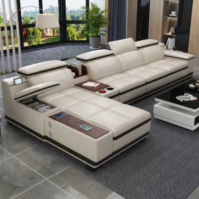 Sofá de esquina en forma de L, sofá esquinero, sofá tapizado diseño asiento, sofá sofás blanco.
