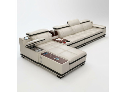 Sofá de esquina en forma de L, sofá esquinero, sofá tapizado diseño asiento, sofá sofás blanco.