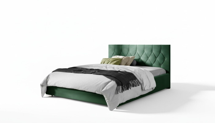 Marco de la cama Tejido Textil Diseño Doble Moderno Cama de hotel Dormitorio Camas Nuevas