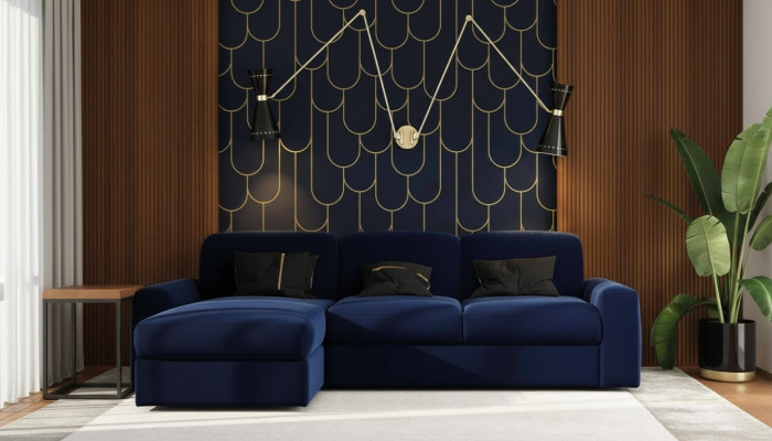 Sofá esquinero con función de dormir, sofá con cajón para guardar ropa de cama, sofá de esquina acolchado, sofá esquinero con función de cama.