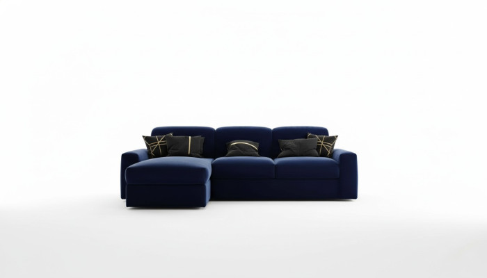 Sofá esquinero con función de dormir, sofá con cajón para guardar ropa de cama, sofá de esquina acolchado, sofá esquinero con función de cama.